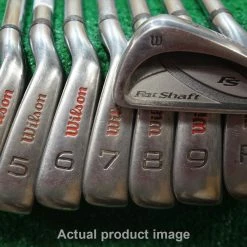 Wilson FatShaft Steel Iron Set Regular Flex Irons 3-PW 0408490* Fat Shaft