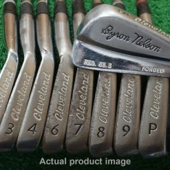 Cleveland Reg. 68.3 Byron Nelson Steel Iron Set Stiff Flex Irons 2-Pw 410708 *