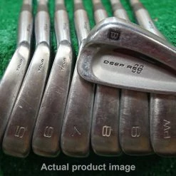 Wilson Deep Red Ii Tour Steel Iron Set Stiff Flex Irons 3-Pw 0412737^ Dgold S300