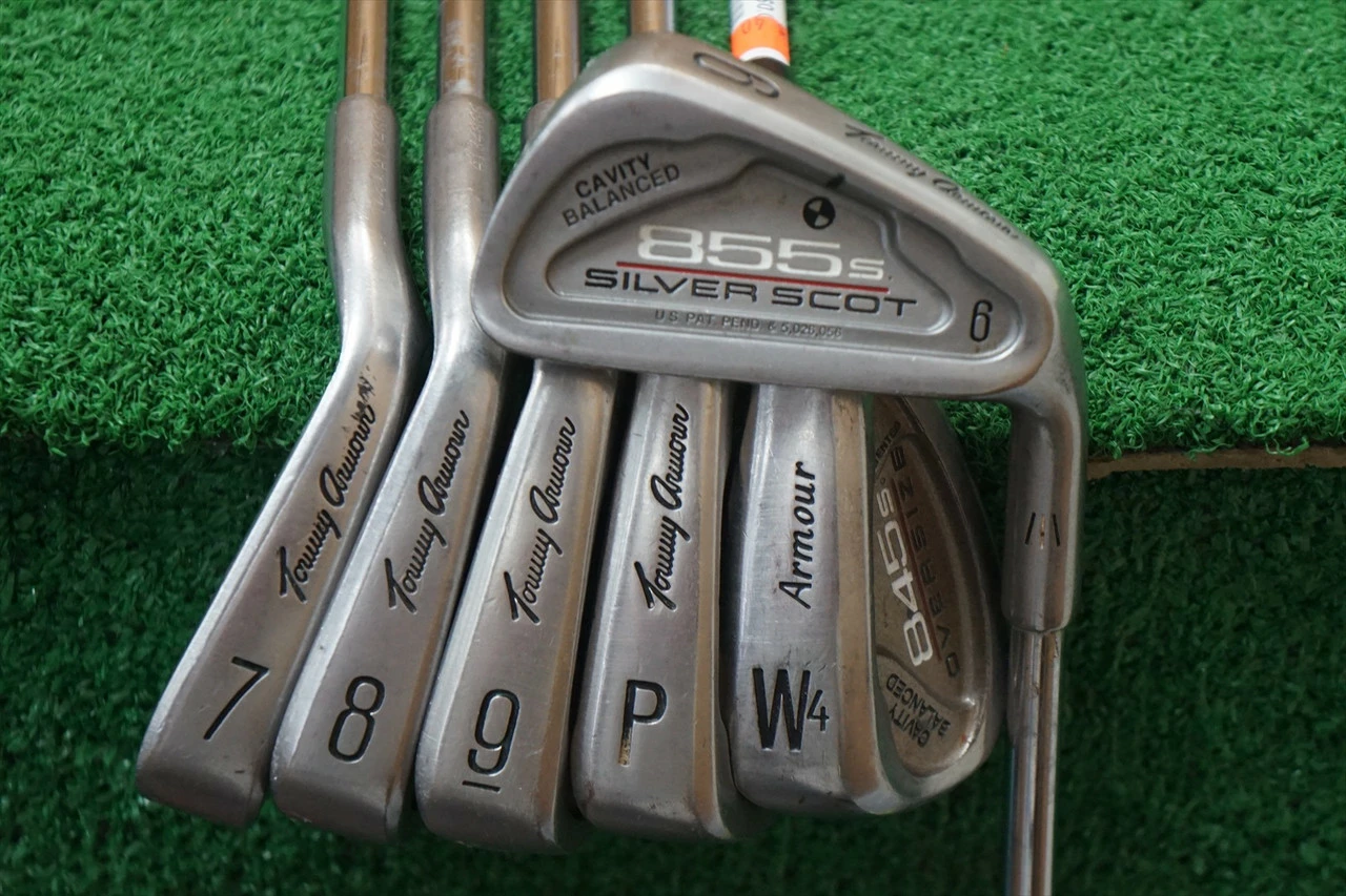 Tommy Armour 855S Silver Scot Steel Iron Set Stiff Flex Irons 6-Gw 0703849