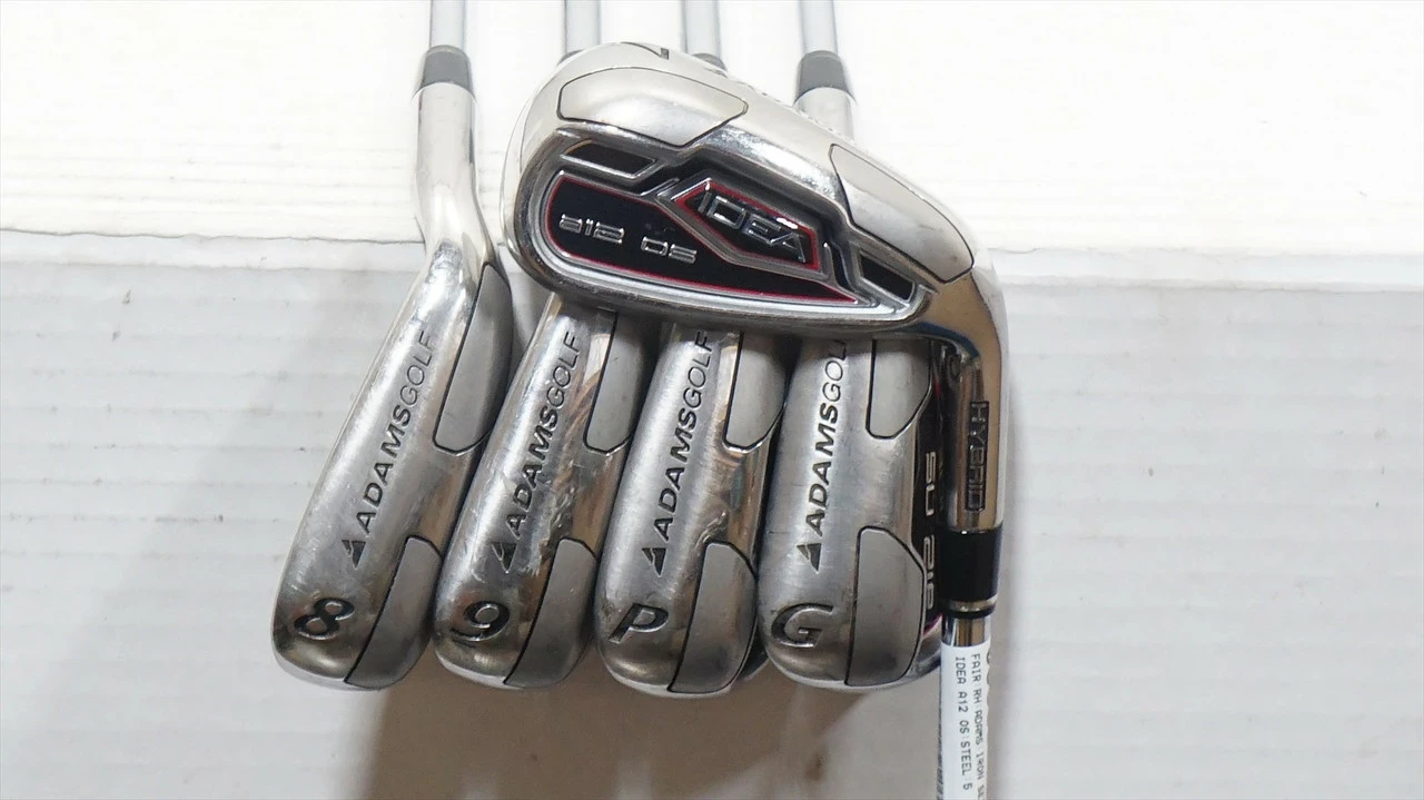 Adams Idea A12 Os Iron Set 7-Pw, Gw Regular Flex Steel 0889742 Fair