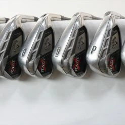 Callaway Razr X Iron Set 6-Pw, Aw Regular Flex Graphite 0912321 Good