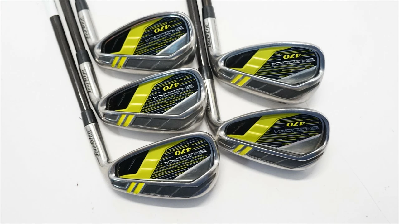 Tour Edge Bazooka 470 Iron Set 6-Pw Senior Flex Stock Graphite 0933000 Good - Image 4
