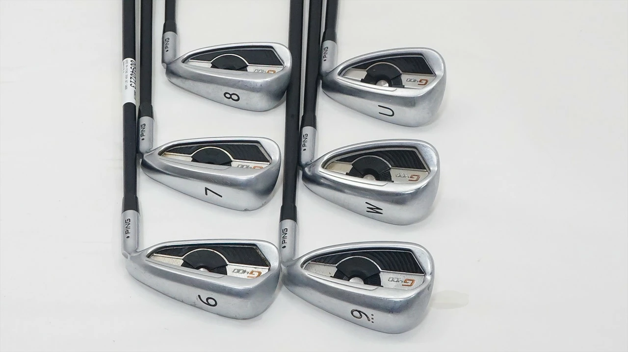 Ping G400 Iron Set 6-Pw, Uw Regular Flex Alta Cb Graphite 0940213 Good - Image 4