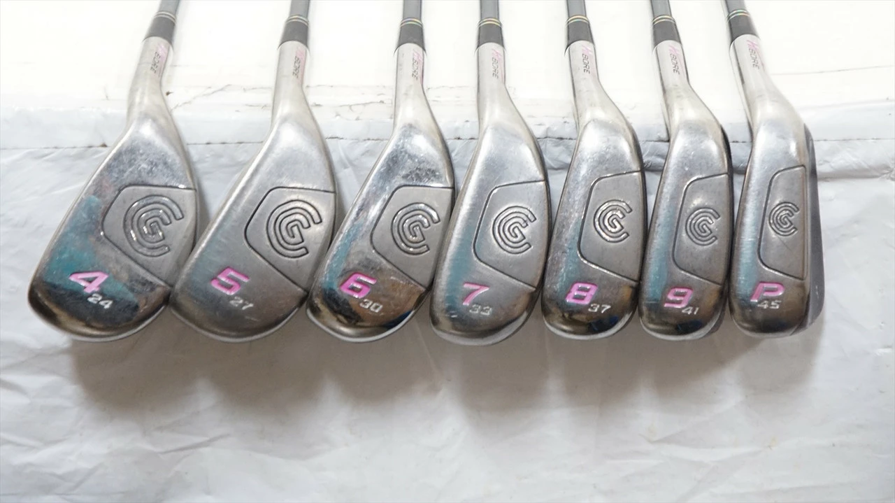 Cleveland Hi-Bore W-Series Iron Set 4-Pw Ladies Flex Graphite 0953575 Good