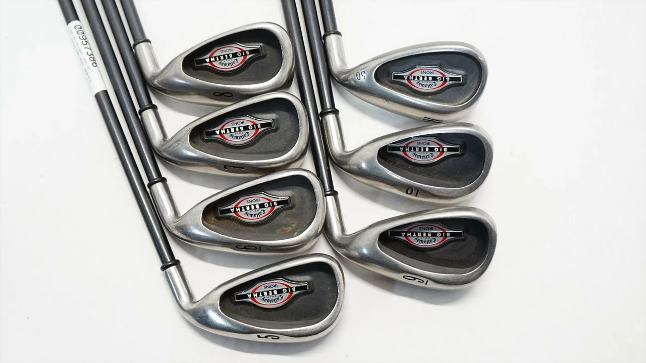 Callaway Big Bertha 2002 Model Iron Set 5-Pw Firm Rch 75I Graphite 0957386 Good - Image 4