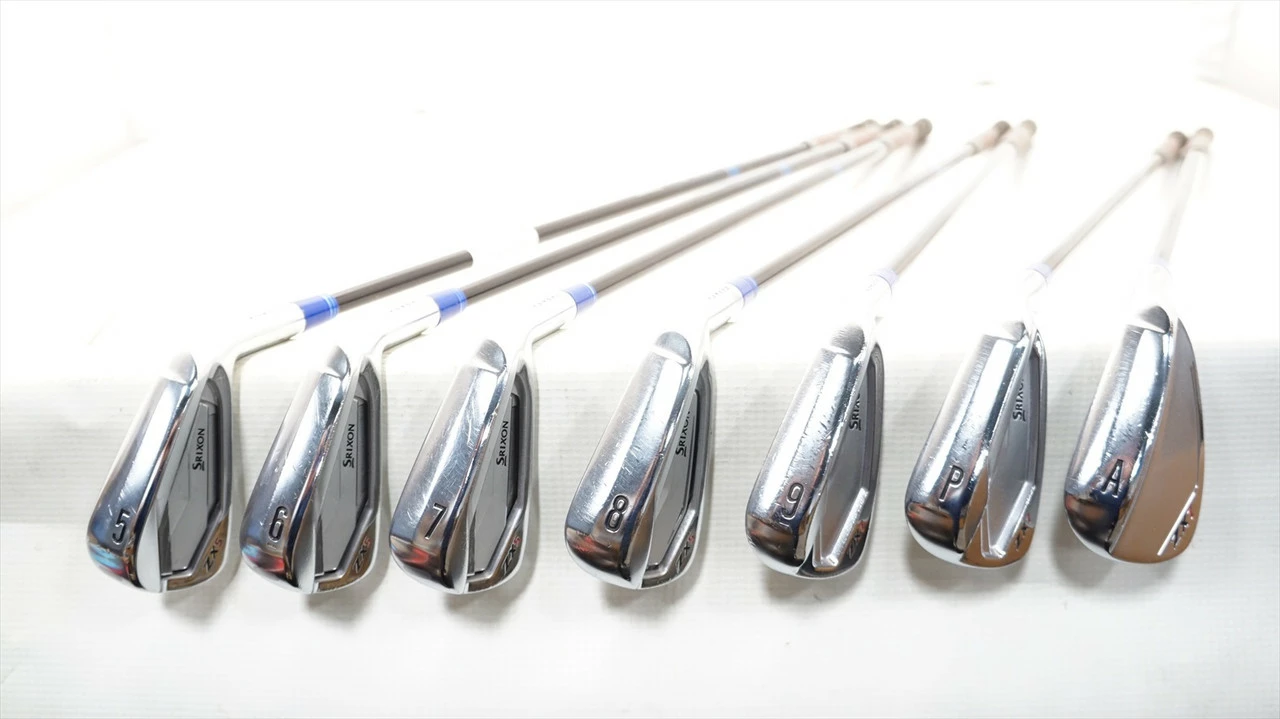 Srixon Zx5/Zx7 Iron Set 5-Pw, Aw Regular Tensi Blue Graphite 0961929 Excellent