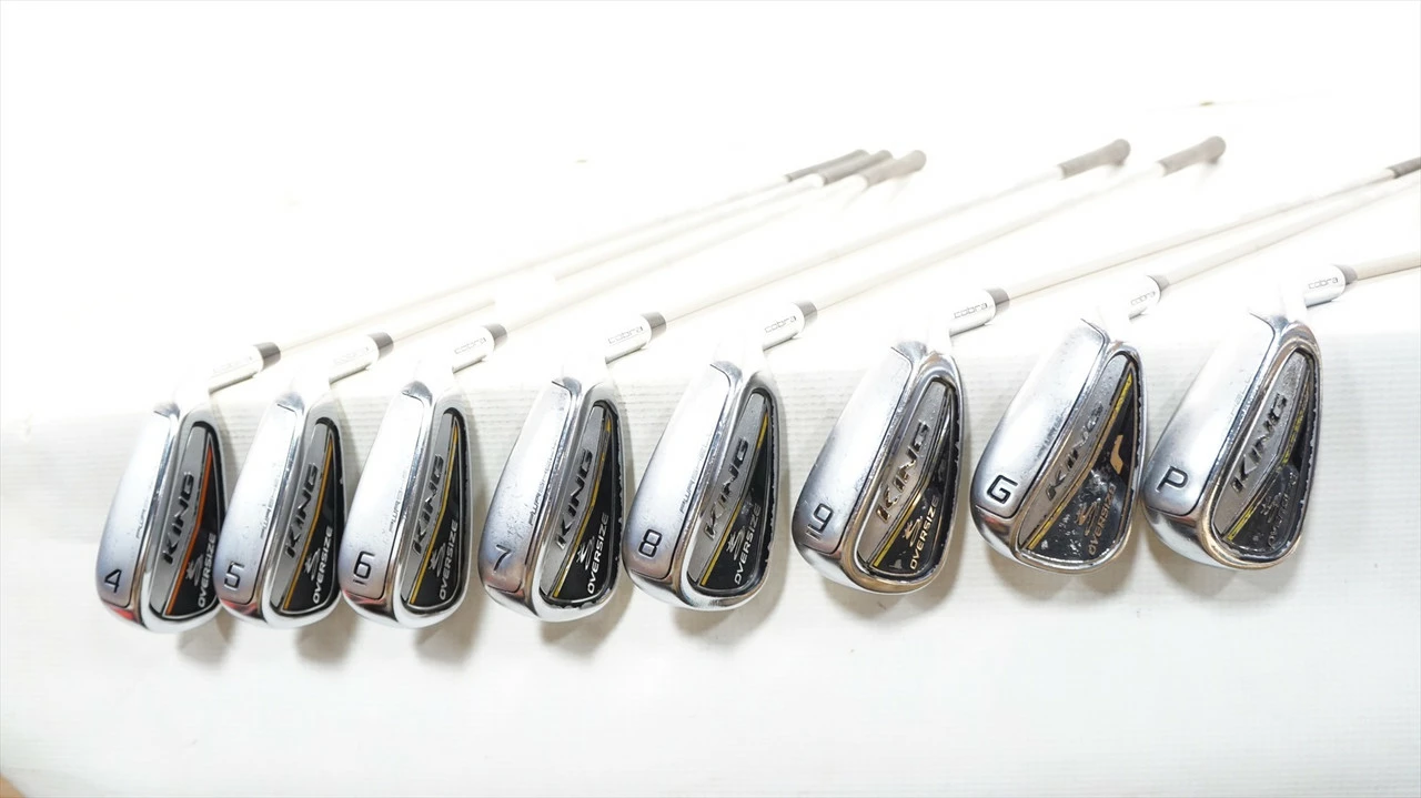 Cobra King Oversize Iron Set 4-Pw, Aw Regular Recoil F3 Graphite 0962416 Good