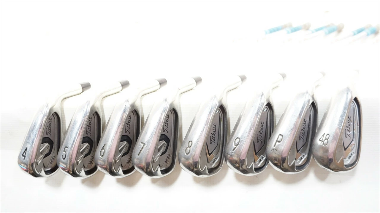 Titleist T300 Iron Set 4-Pw, 48 Regular Flex Amt Red Steel 0962825 Good