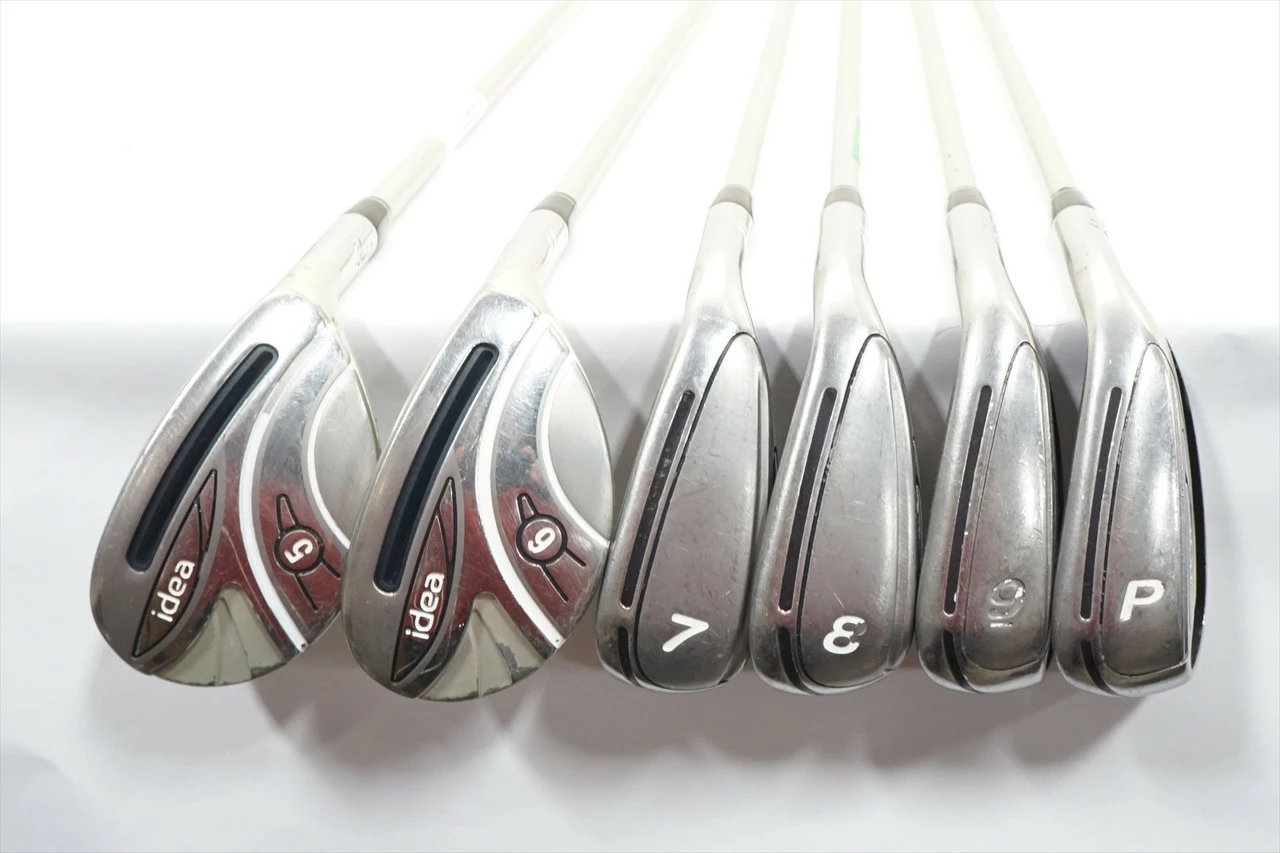 Adams Idea Combo Iron Set 5-6H 7-Pw Ladies Flex Grafalloy Graphite 0971488 Good