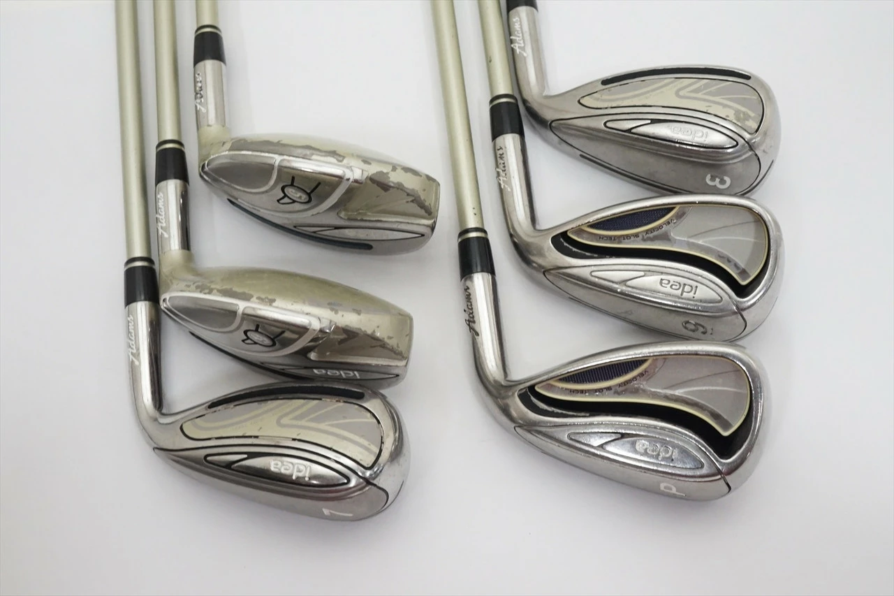 Adams Idea Combo Iron Set 5-6H 7-Pw Ladies Flex Grafalloy Graphite 0971488 Good - Image 4