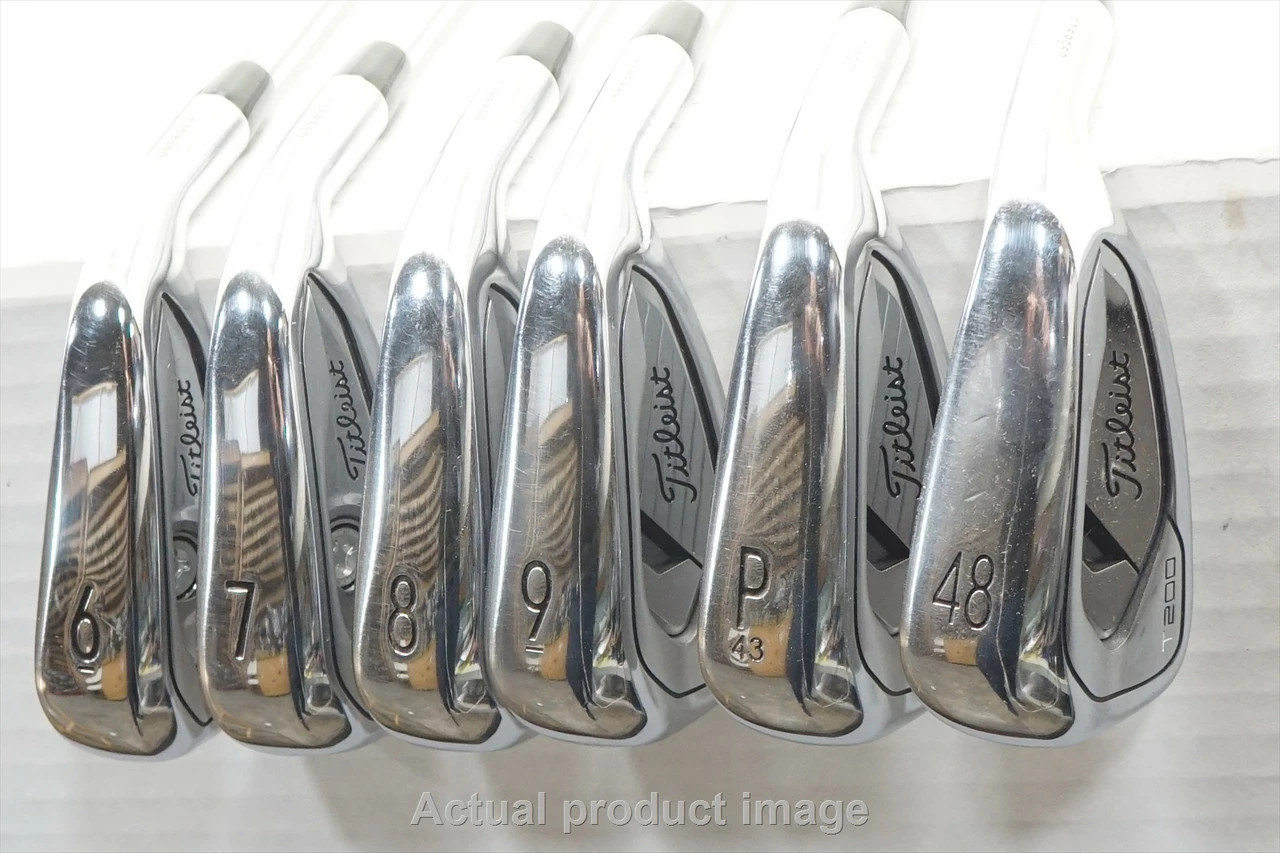 Titleist T200 Iron Set 6-Pw, 48 Regular Flex N.S. Pro 950Gh Steel 0976514 Good
