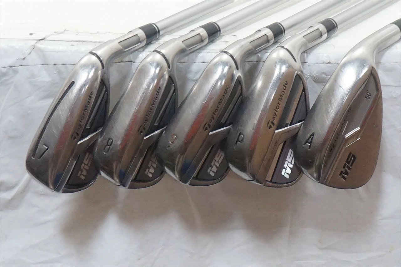 Taylormade M5 Iron Set 7-Pw, Aw Regular Tensi Ck Series Graphite 0982305 Good