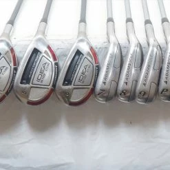 Adams Idea A12 Os Iron Set 4-6H 7-Pw, Gw Stiff Flex Steel 0983915 Good