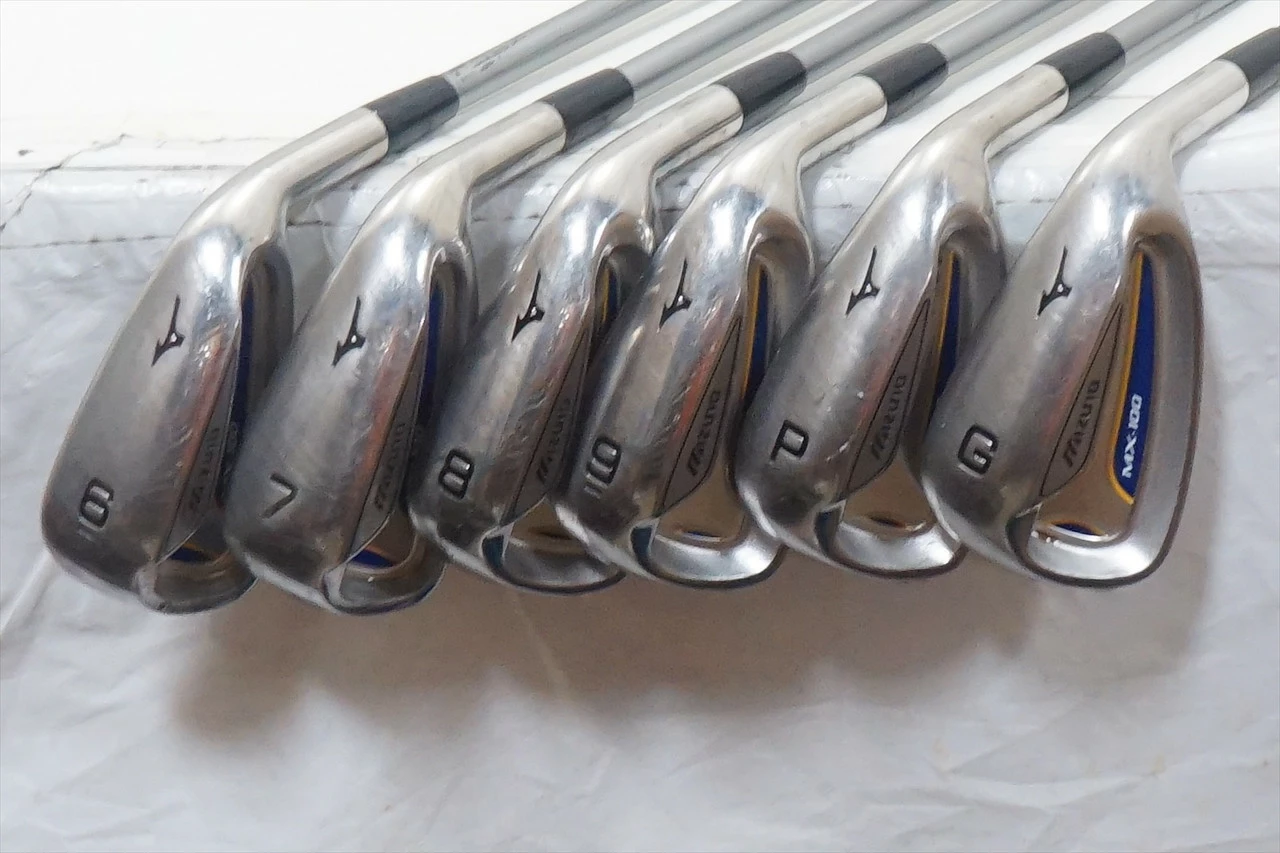 Mizuno Mx 100 Iron Set 6-Pw, Gw Regular Flex Exsar Is4 Graphite 0989591 Good