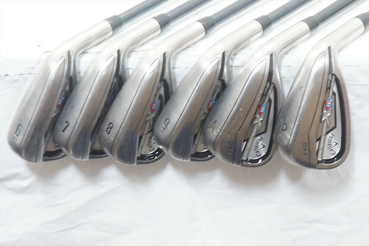 Callaway Xr Pro Iron Set 6-Pw, Aw Stiff Flex Project X 6.0 Graphite 0990681 Good