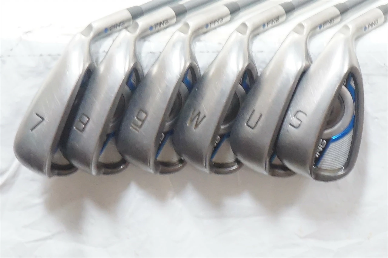 Ping Gmax Blue Dot Iron Set 7-Pw, Uw, Sw Senior Cfs 65 Graphite 0991254 Good