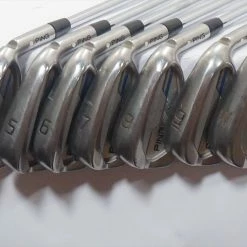 Ping I Ei White Dot Iron Set 4-Pw Stiff Flex Cfs Steel 1001520 Good