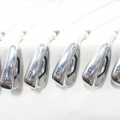 Titleist Ap3 718 Iron Set 4-Pw Stiff Flex Amt Black Steel 1003070 Good