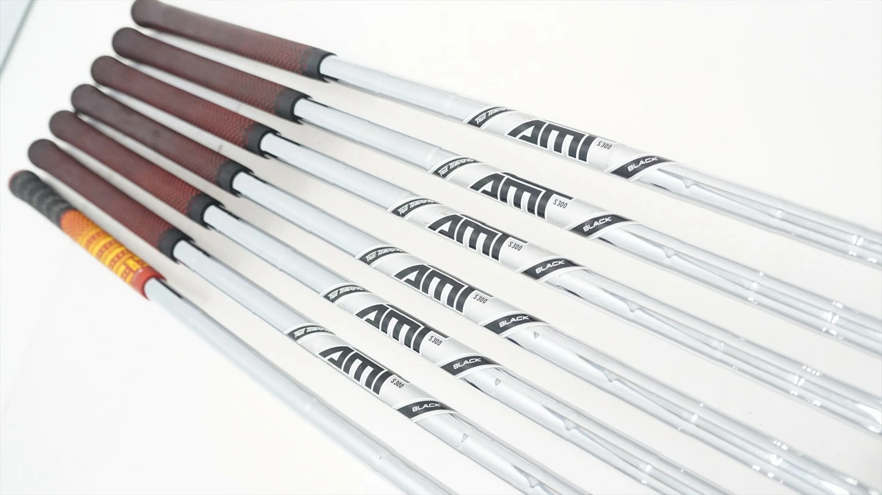 Titleist Ap3 718 Iron Set 4-Pw Stiff Flex Amt Black Steel 1003070 Good - Image 2