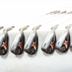 Callaway X-24 Hot Iron Set 5-Pw, Aw Uniflex Flex Steel 1004084 Good