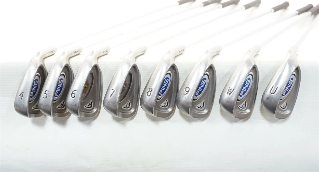 Ping I5 White Dot Iron Set 4-Pw, Uw Stiff Flex Steel 1006434 Fair