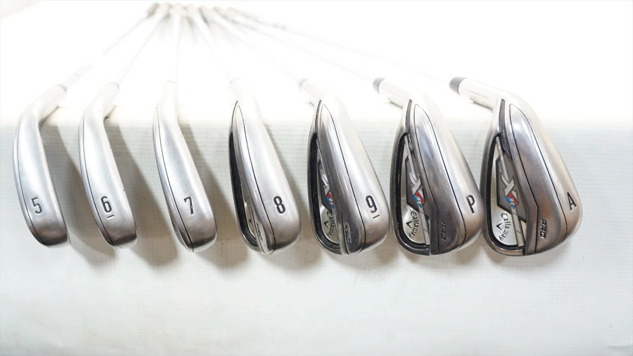 Callaway Xr Pro Iron Set 5-Pw, Aw Stiff Flex Xp 95 Steel 1008569 Left Hand Lh