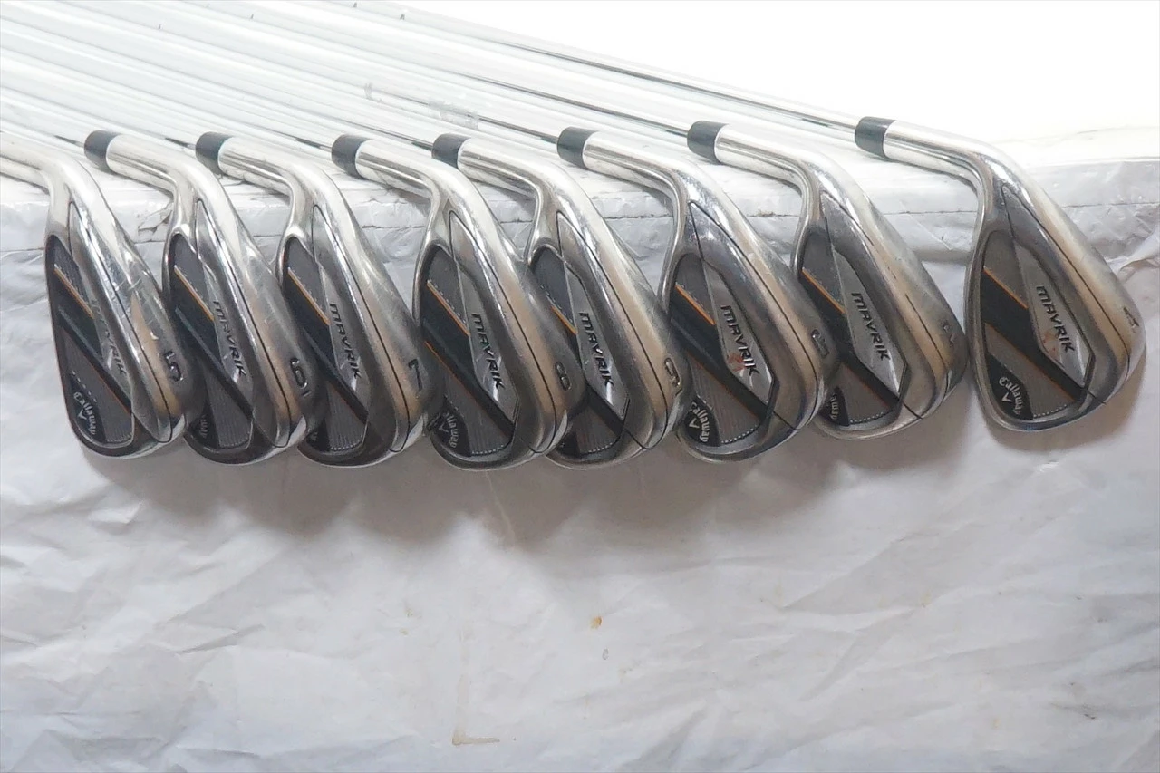 Callaway Mavrik Iron Set 5-Pw, Aw, Gw Regular 95 Vss 1012933 Mint Left Hand Lh