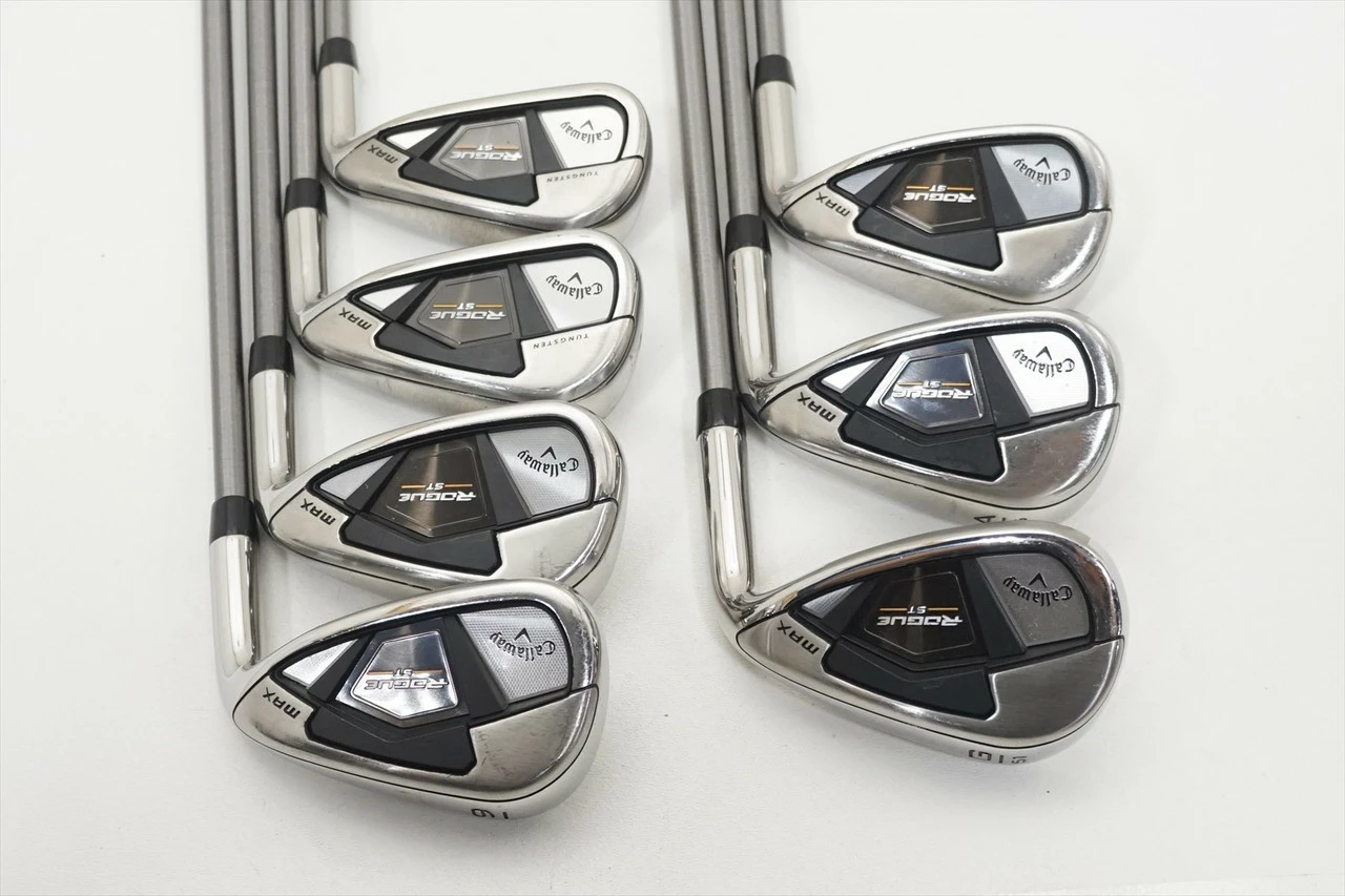 Callaway Rogue St Max Iron Set 6-Pw, Aw, Gw Stiff Steelfiber Fc90 1018177 Mint - Image 4