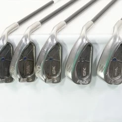 Ping Isi K Blue Dot Iron Set 7-Pw, W2 Regular Flex Graphite 1018711 Good