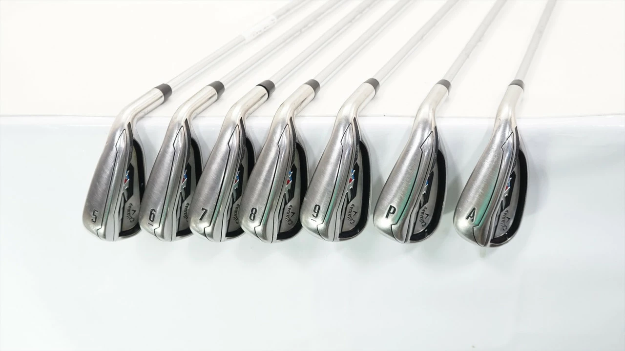 Callaway Xr Iron Set 5-Pw, Aw Stiff Flex Speedstep 80 Steel 1018858 Good