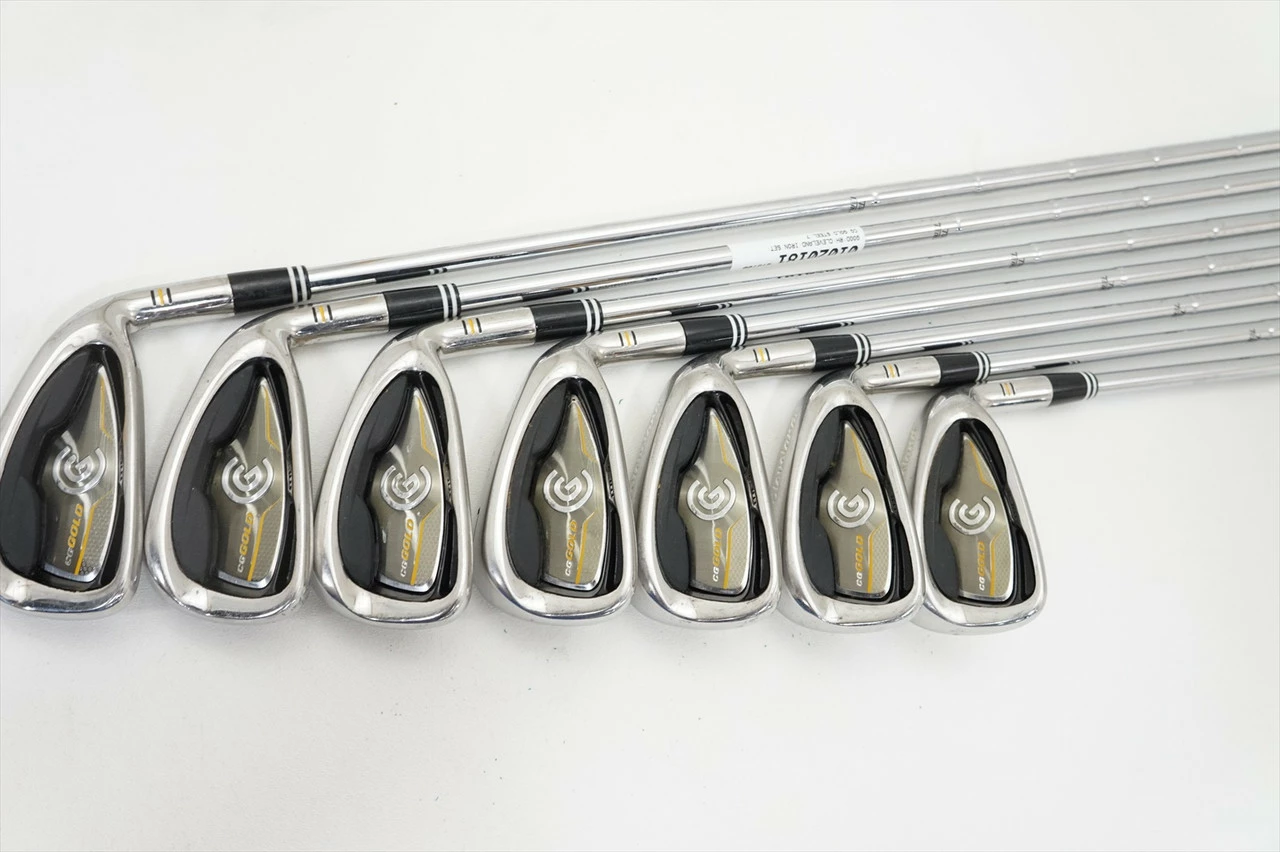 Cleveland Cg Gold Iron Set 4-Pw Uniflex Flex True Temper Steel 1020181 Good - Image 3