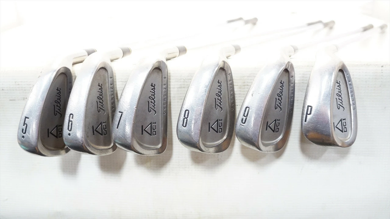Titleist Dci Black Oversize+ Iron Set 5-Pw Stiff Flex Steel Plus 1.5" 1020409